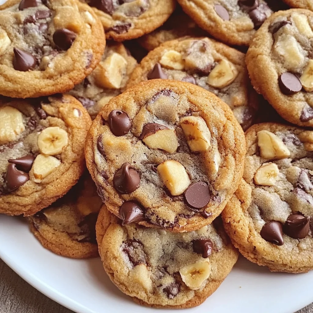 Chewy Banana Bread Chocolate Chip Cookies