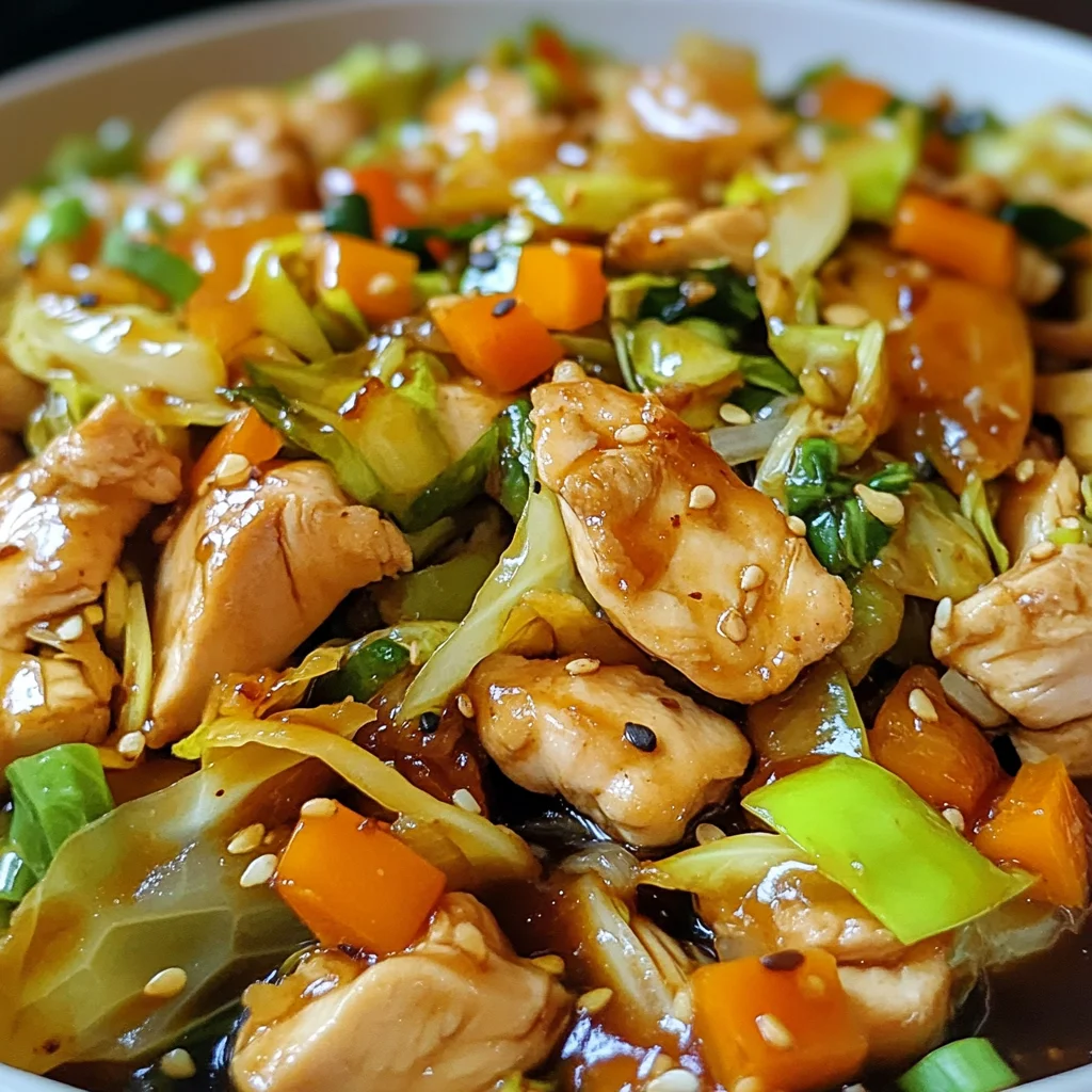 Quick Chicken Cabbage Stir-Fry