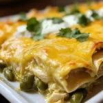 Quick and Easy Green Chile Chicken Enchilada Casserole