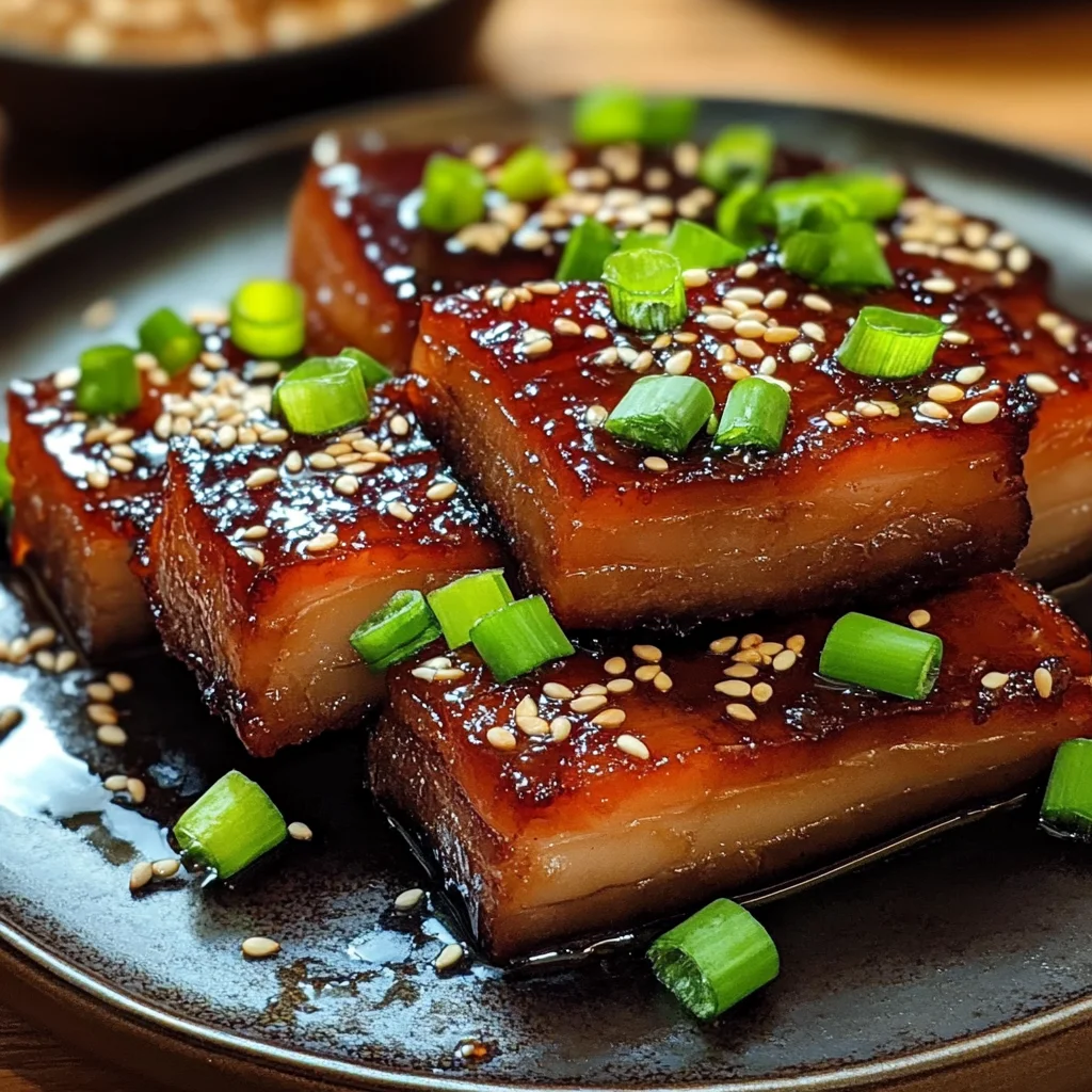 Sweet and Sticky Asian-Style beef Belly Recipe