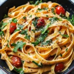Vegan Creamy Sun Dried Tomato Pasta Recipe