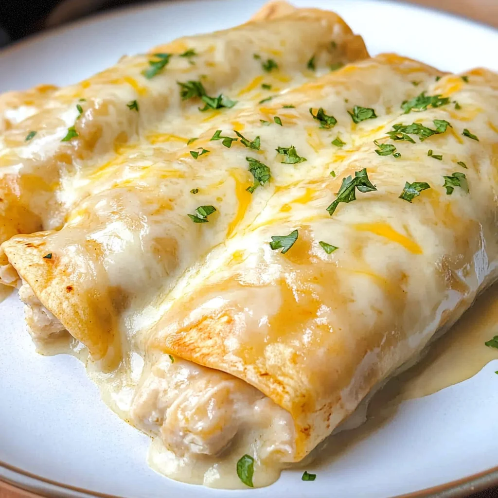 White Chicken Enchiladas