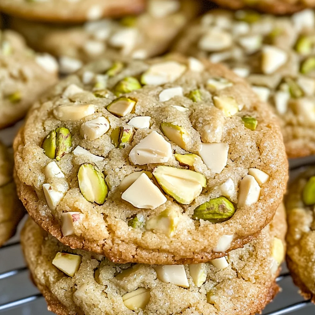 White Chocolate Pistachio Cookies