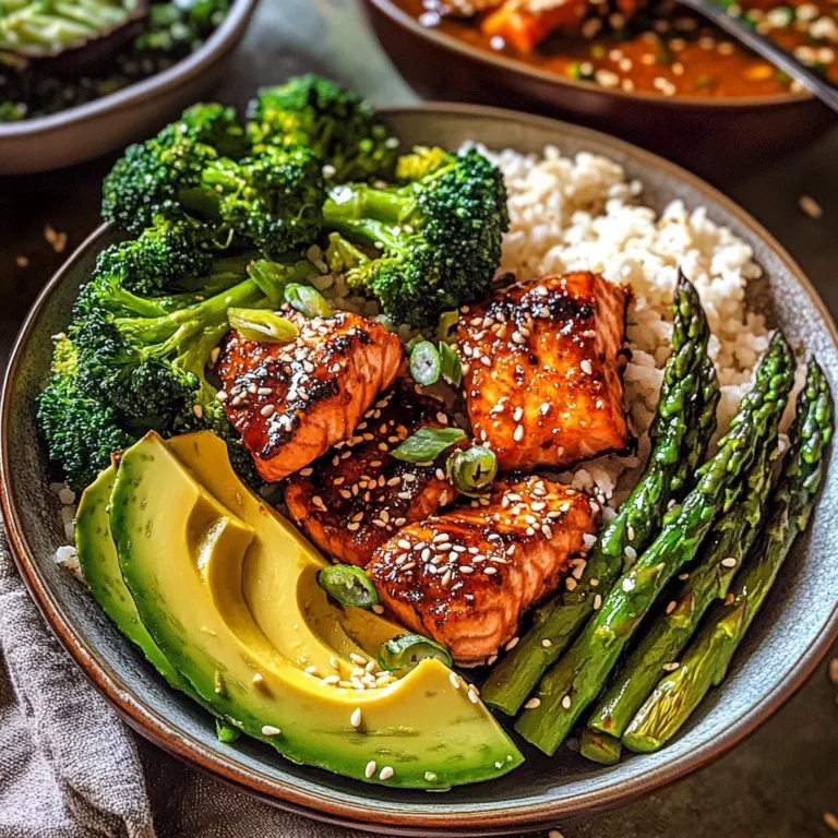 35 Minute Chili Honey Garlic Salmon Bowls
