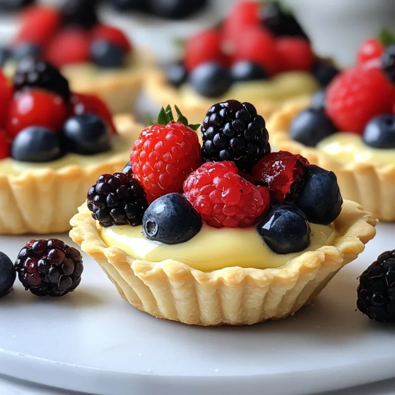 Berry Custard Tartlets