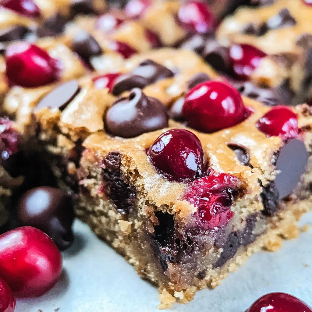 Chocolate Chip Cherry Bars