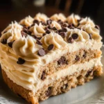 Chocolate Chip Cookie Cake Recipe with Buttercream Frosting