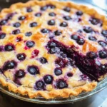 Crustless Blueberry Pie