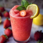 Frozen strawberry lemonade