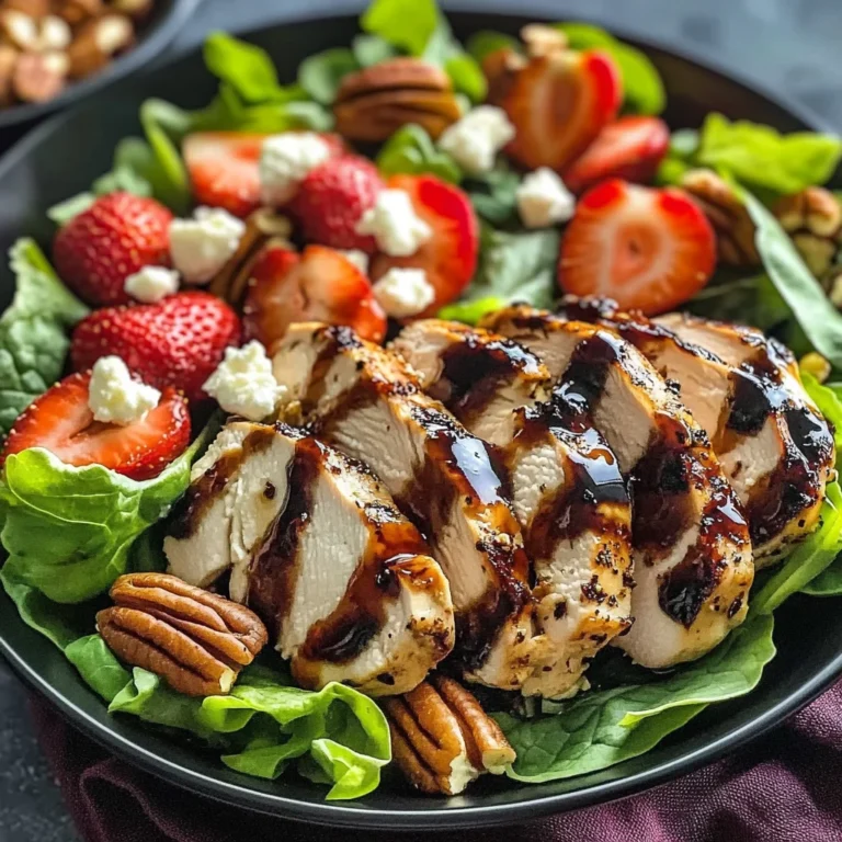 Strawberry Balsamic Chicken Salad