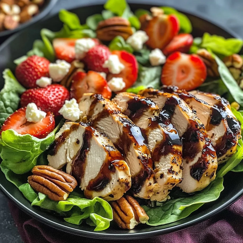Strawberry Balsamic Chicken Salad
