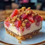 Strawberry Crunch Cheesecake Bites