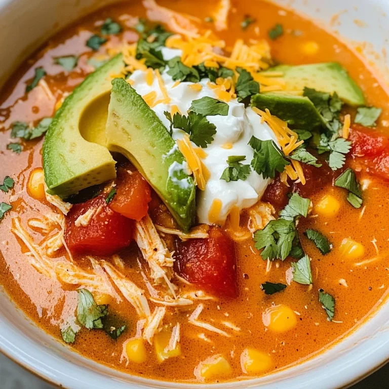 Zesty Mexican Chicken Soup
