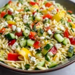 30-Minute Lemon Orzo Salad With Feta - theamazingfood