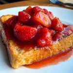 Baked French Toast with Strawberry Topping Recipe