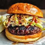 Bobby Flay Texas Style Slaw Burgers