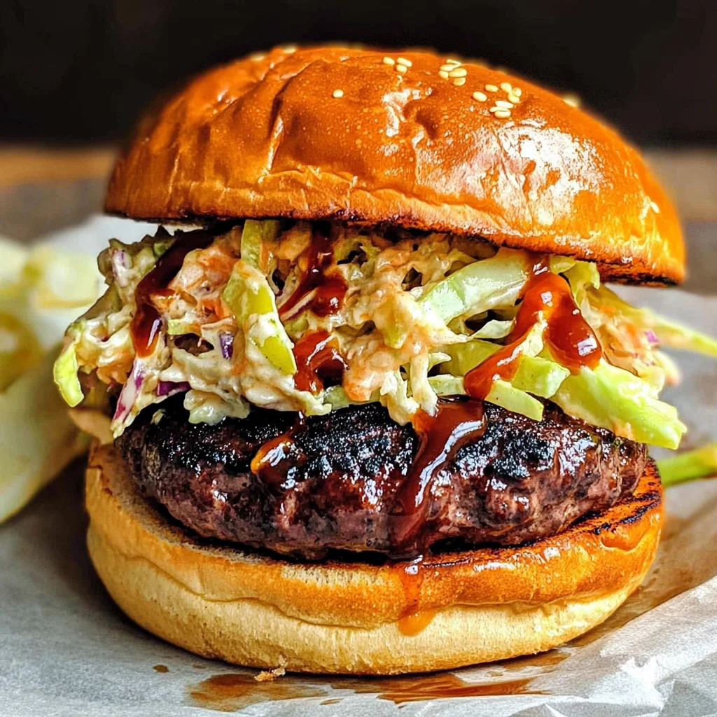 Bobby Flay Texas Style Slaw Burgers