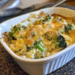 Broccoli, Minute Rice, Cheez Whiz Casserole