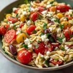 Feta Mediterranean Orzo Salad - Homefoodkitchen