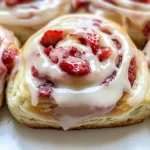Fluffy Strawberry Rolls
