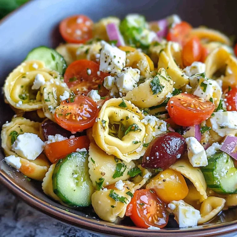 Greek Tortellini Pasta Salad