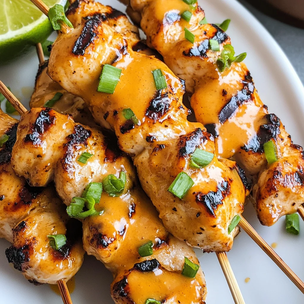Grilled Bang Bang Chicken Skewers
