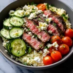 Keto Mediterranean Steak Bowl Recipe