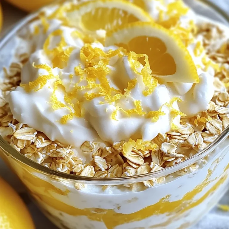 Lemon Cheesecake Overnight Oats