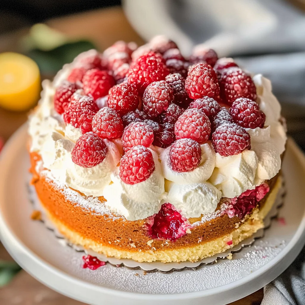Raspberry Olive Oil Cake