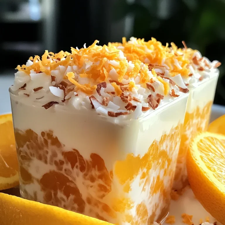 Refreshing Coconut Orange Glow - Easy Creamy Citrus Dessert Recipe