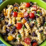 Rotini Pasta Salad With Black Beans