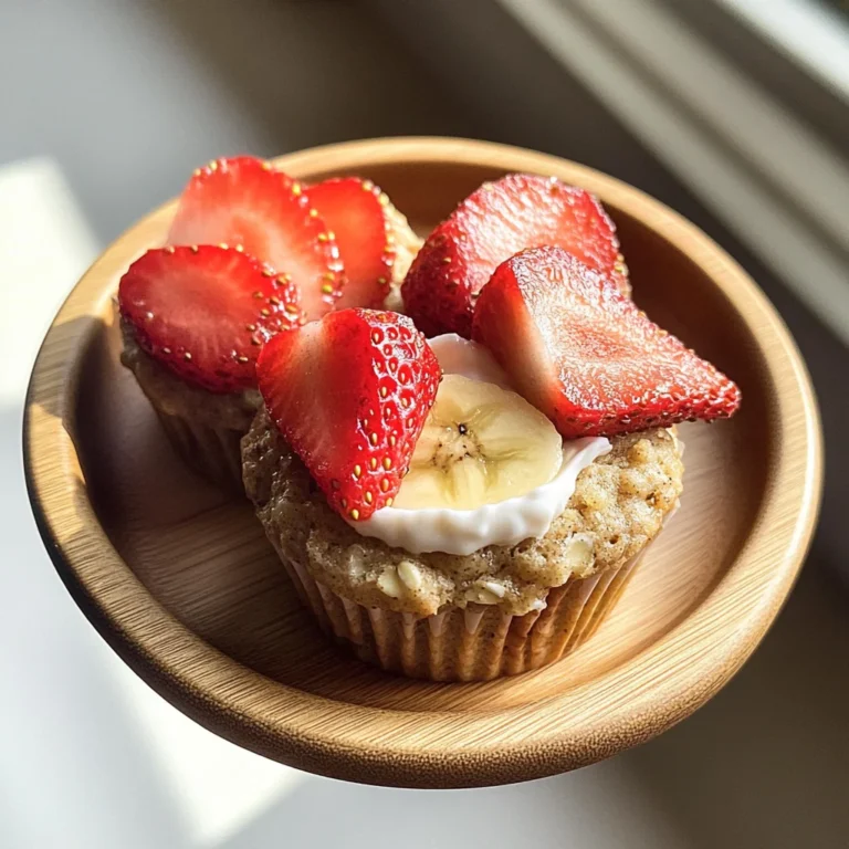 Strawberry Banana Oatmeal Muffins