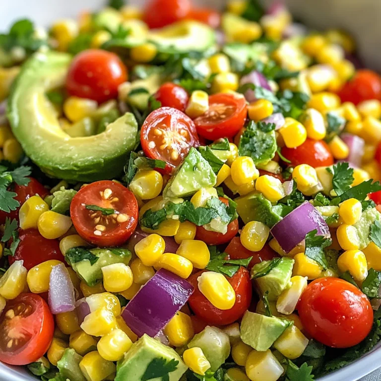 Summer Corn Salad with Avocado