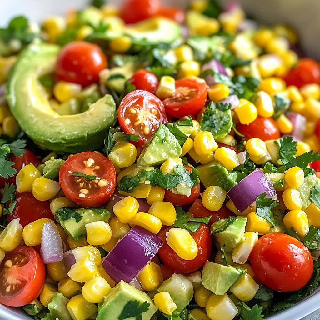 Summer Corn Salad with Avocado