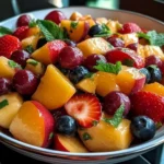 Summer Peach Fruit Salad