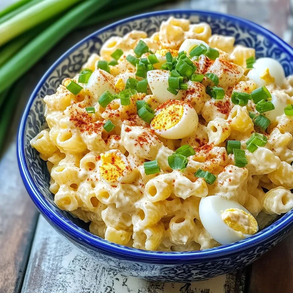 Tasty Deviled Eggs Pasta Salad