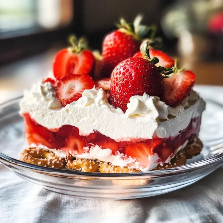 BEST Strawberry Pretzel Jello Salad Recipe