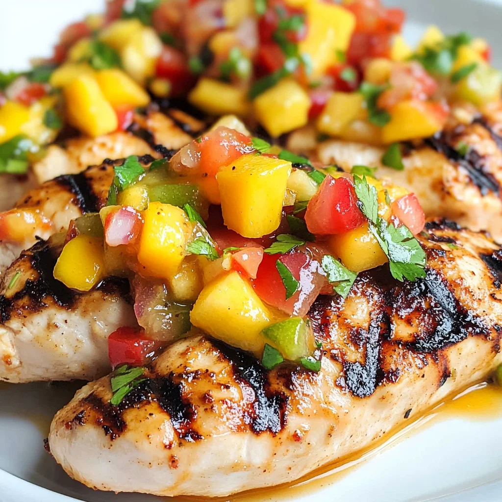 Grilled Chicken with Mango Salsa