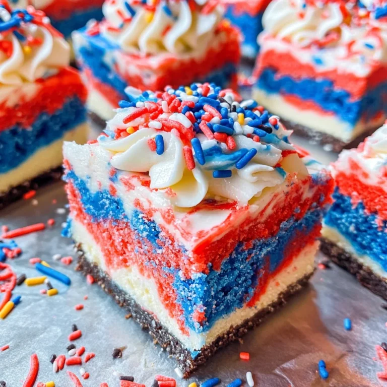 Red, White & Blue Dessert Bars