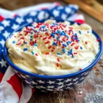 Red, White, and Blue Cream Cheese Dip