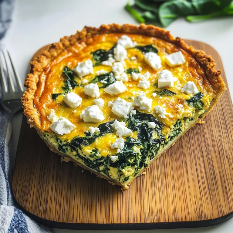 Spinach Feta Quiche