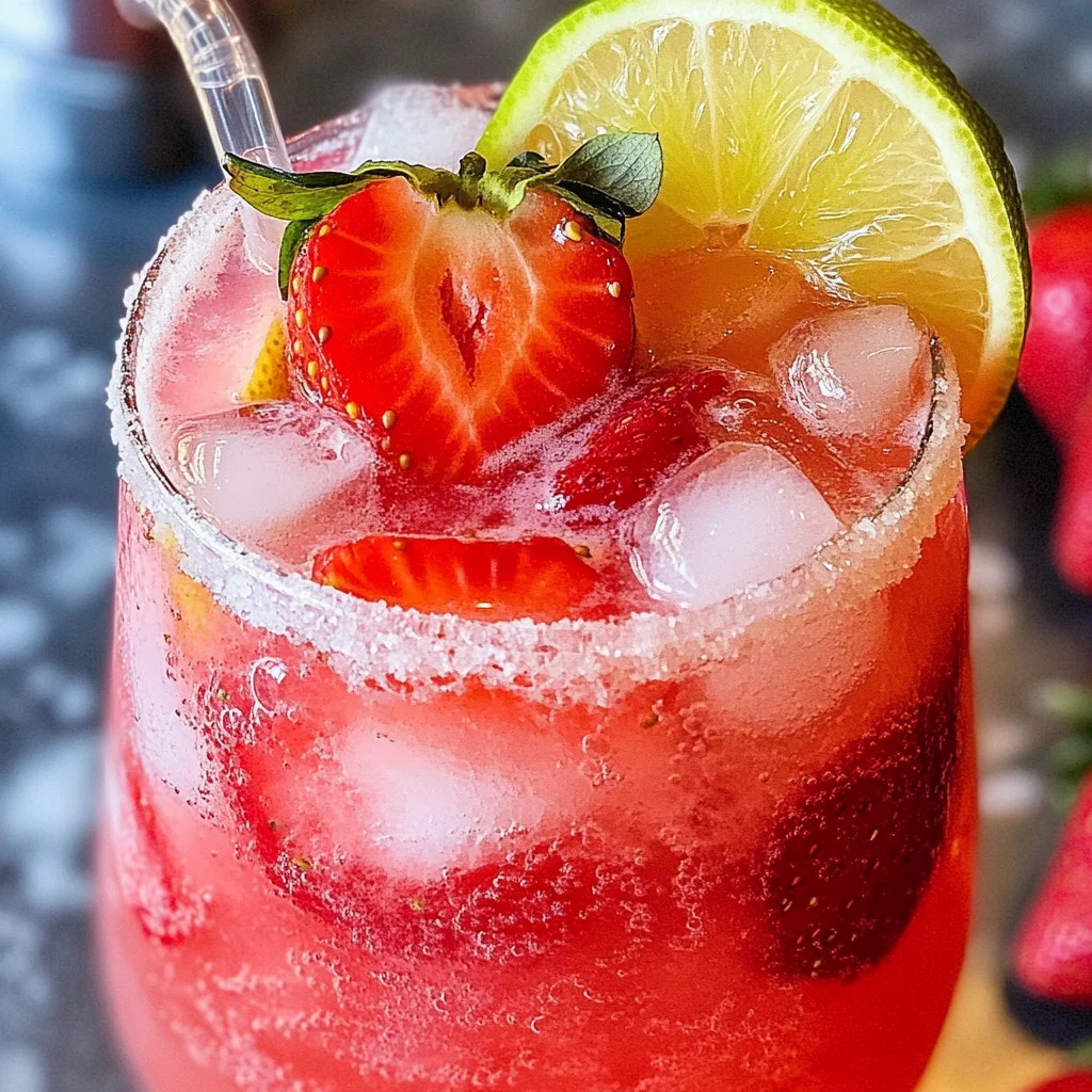 Strawberry Lemonade Margaritas